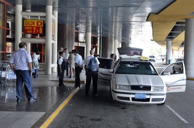 Taxi in Havana airport